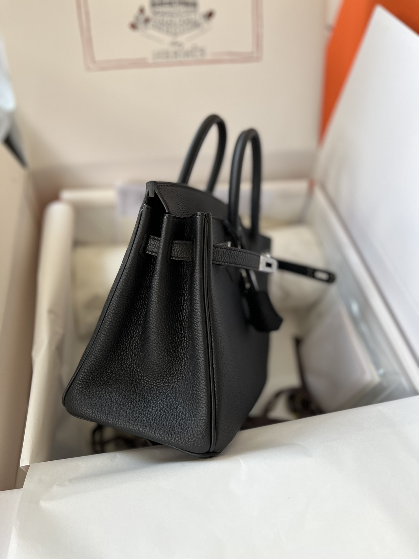 에르메스 버킨백25 블랙 은장